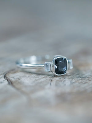 Spinel and White Zircon Ring - Gardens of the Sun | Ethical Jewelry