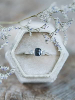 Spinel and White Zircon Ring - Gardens of the Sun | Ethical Jewelry