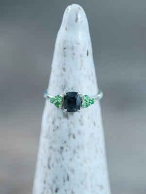 Spinel and Green Garnet Ring - Gardens of the Sun | Ethical Jewelry