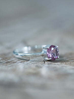 Octagon Pink Garnet Ring - Gardens of the Sun | Ethical Jewelry