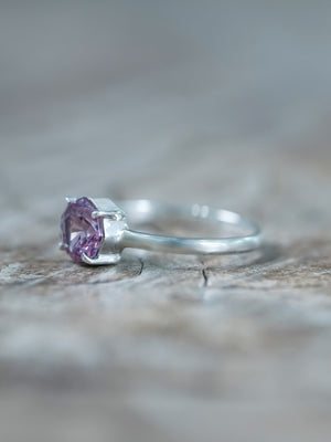 Octagon Pink Garnet Ring - Gardens of the Sun | Ethical Jewelry