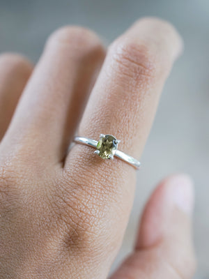 Olive Green Tourmaline Ring - Gardens of the Sun | Ethical Jewelry