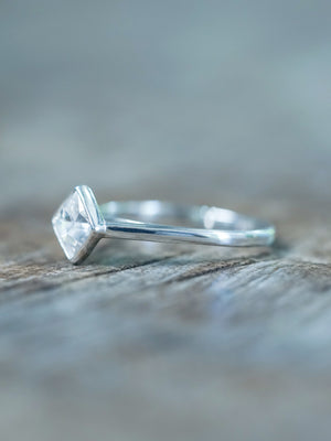 Square Danburite Ring - Gardens of the Sun | Ethical Jewelry