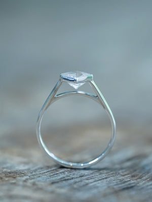 Square Danburite Ring - Gardens of the Sun | Ethical Jewelry