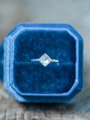 Square Danburite Ring - Gardens of the Sun | Ethical Jewelry