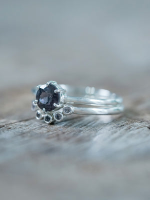 Purple Spinel Ring Set - Gardens of the Sun | Ethical Jewelry