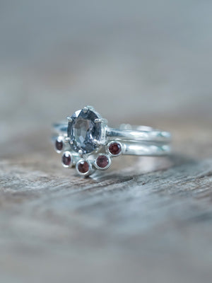 Colorful Spinel Ring Set - Gardens of the Sun | Ethical Jewlry
