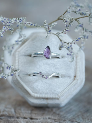 Pink Sapphire Ring Set - Gardens of the Sun | Ethical Jewelry