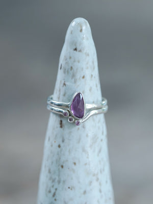Pink Sapphire Ring Set - Gardens of the Sun | Ethical Jewelry