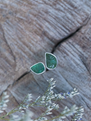 Emerald Leaf Earrings - Gardens of the Sun | Ethical Jewelry