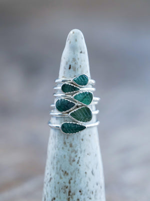Emerald Leaf Ring - Gardens of the Sun | Ethical Jewelry