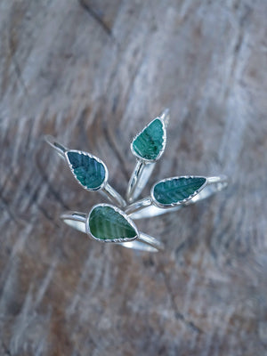 Emerald Leaf Ring - Gardens of the Sun | Ethical Jewelry