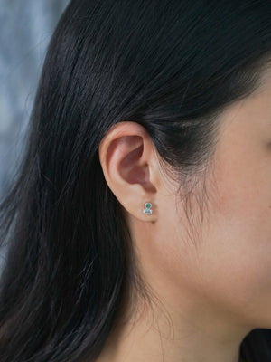 Emerald and Aquamarine Earrings - Gardens of the Sun | Ethical Jewelry