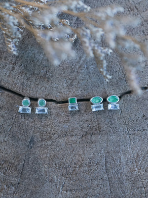 Emerald and Aquamarine Earrings - Gardens of the Sun | Ethical Jewelry