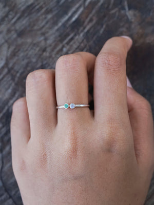 Emerald and Moonstone Ring - Gardens of the Sun | Ethical Jewelry