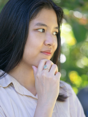 Fluorite Ring - Gardens of the Sun | Ethical Jewelry