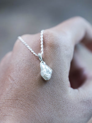 Freshwater Pearl Necklace Silver