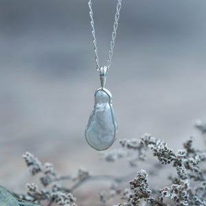 Freshwater Pearl Necklace in Sterling Silver