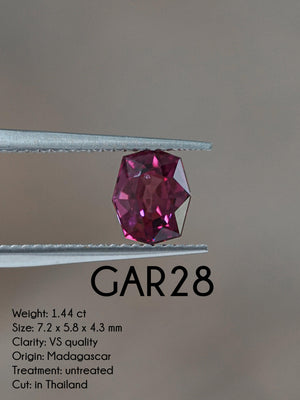 Custom Garnet Ring in Gold - Gardens of the Sun | Ethical Jewelry