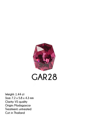 Custom Garnet Ring in Gold