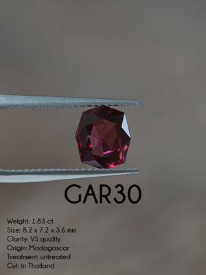 Custom Garnet Ring in Gold - Gardens of the Sun | Ethical Jewelry