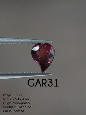 Custom Garnet Ring in Gold - Gardens of the Sun | Ethical Jewelry