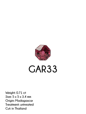 Custom Garnet Ring in Gold