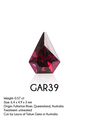 Custom Garnet Ring in Gold - Gardens of the Sun | Ethical Jewelry