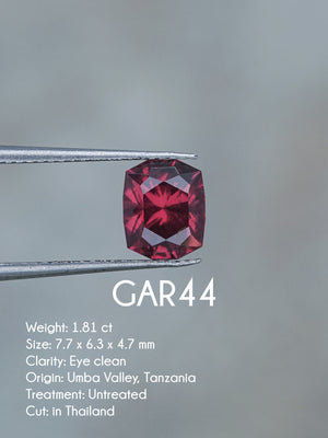 Custom Garnet Ring in Gold