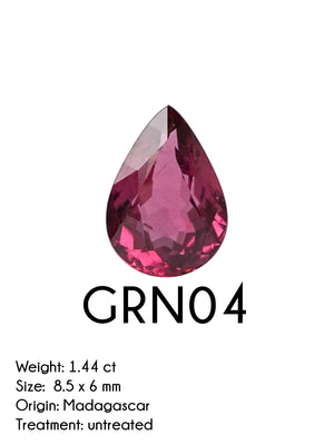 Custom Garnet Ring or Necklace in Sterling Silver