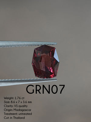 Custom Garnet Ring or Necklace in Sterling Silver