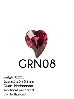 Custom Garnet Ring or Necklace in Sterling Silver