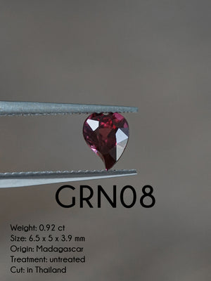 Custom Garnet Ring or Necklace in Sterling Silver