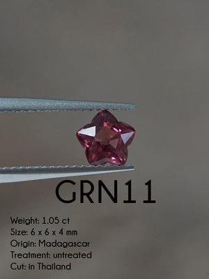 Custom Garnet Ring or Necklace in Sterling Silver