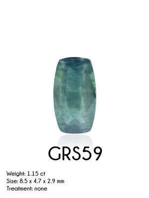 Custom Green Sapphire Engagement Ring in Gold