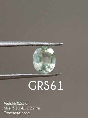 Custom Green Sapphire Engagement Ring in Gold