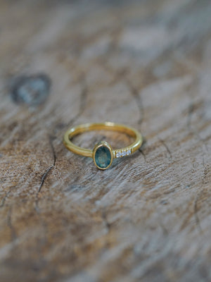 Mystical Sapphire Ring in Ethical Gold - Gardens of the Sun | Ethical Jewelry