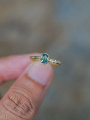 Mystical Sapphire Ring in Ethical Gold - Gardens of the Sun | Ethical Jewelry