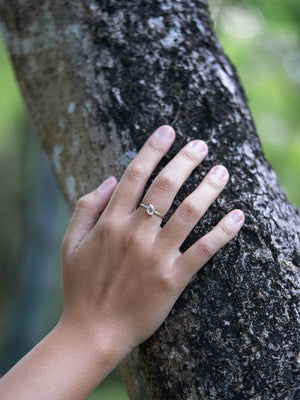 Kalimantan White Sapphire Ring - Gardens of the Sun | Ethical Jewelry