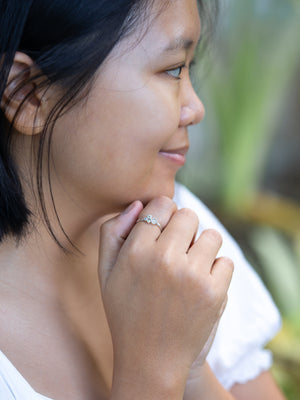 Diamond and Peridot Ring - Gardens of the Sun | Ethical Jewelry