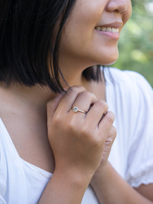 Round Zircon Ring - Gardens of the Sun | Ethical Jewelry