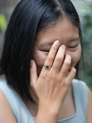 Spinel and White Zircon Ring - Gardens of the Sun | Ethical Jewelry