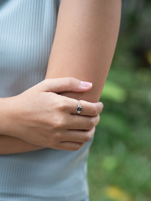 Spinel and White Zircon Ring - Gardens of the Sun | Ethical Jewelry