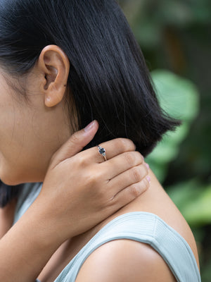 Spinel and White Zircon Ring - Gardens of the Sun | Ethical Jewelry