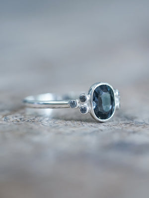 Teal Spinel Ring - Gardens of the Sun | Ethical Jewelry