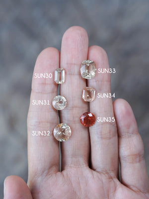 Custom Oregon Sunstone Ring in Gold