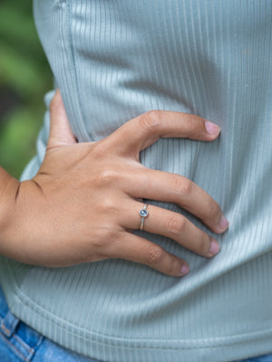 Stardust Montana Sapphire Ring - Gardens of the Sun | Ethical Jewelry