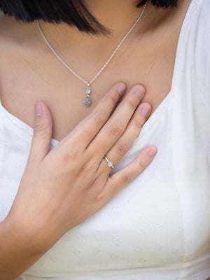 Montana Sapphire and Aquamarine Necklace - Gardens of the Sun | Ethical Jewelry