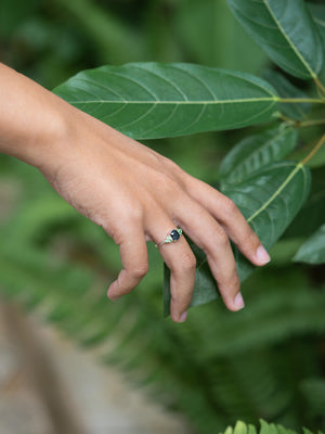 Spinel and Green Garnet Ring - Gardens of the Sun | Ethical Jewelry