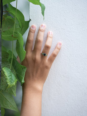 Spinel and Green Garnet Ring - Gardens of the Sun | Ethical Jewelry